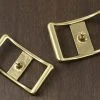 District Leather Supply Japanese Brass Conway Buckle Hardware