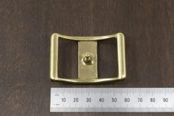 District Leather Supply Japanese Brass Conway Buckle Hardware