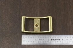 District Leather Supply Japanese Brass Conway Buckle Hardware