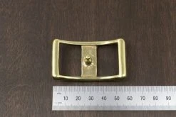 District Leather Supply Japanese Brass Conway Buckle Hardware