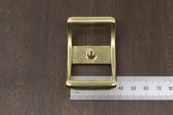District Leather Supply Japanese Brass Conway Buckle Hardware