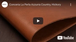 Leather Conceria La Perla Azzurra Country, Hickory