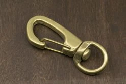 District Leather Supply Hardware Japanese Brass Swivel Clip Snap
