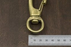 District Leather Supply Hardware Japanese Brass Swivel Clip Snap