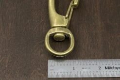District Leather Supply Hardware Japanese Brass Swivel Clip Snap