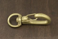 District Leather Supply Hardware Japanese Brass Swivel Clip Snap