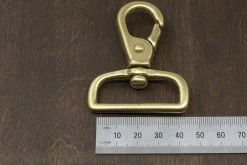 District Leather Supply Japanese Brass Swivel Lever Snap