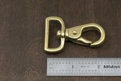 District Leather Supply Japanese Brass Swivel Lever Snap