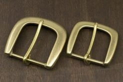 District Leather Supply Japanese Brass Heel Bar Buckle (Wide) Hardware