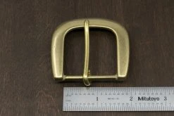 District Leather Supply Japanese Brass Heel Bar Buckle (Wide) Hardware