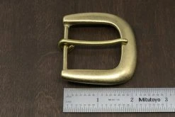 District Leather Supply Japanese Brass Heel Bar Buckle (Wide) Hardware