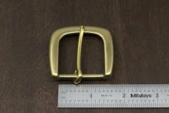 District Leather Supply Japanese Brass Heel Bar Buckle (Wide) Hardware