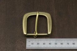 District Leather Supply Japanese Brass Heel Bar Buckle (Wide) Hardware