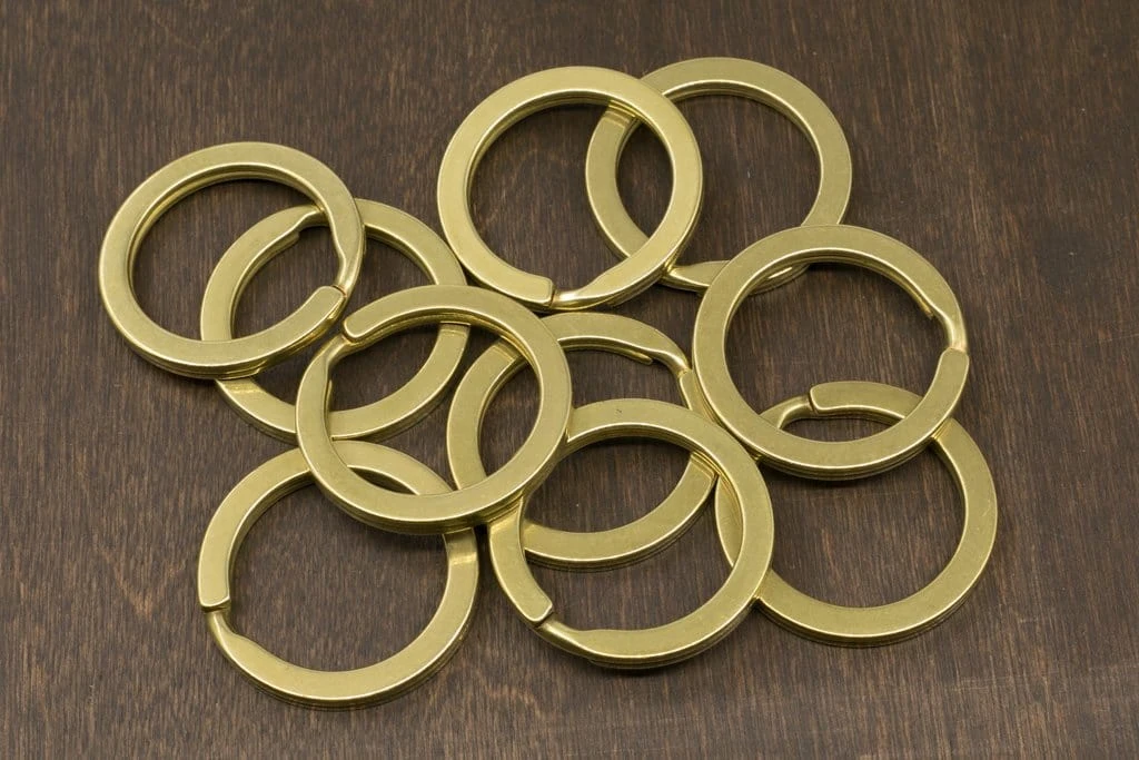 District Leather Supply Japanese Brass Flat Split Key Ring Best Sellers 1 District Leather Supply Japanese Brass Flat Split Key Ring Best Sellers