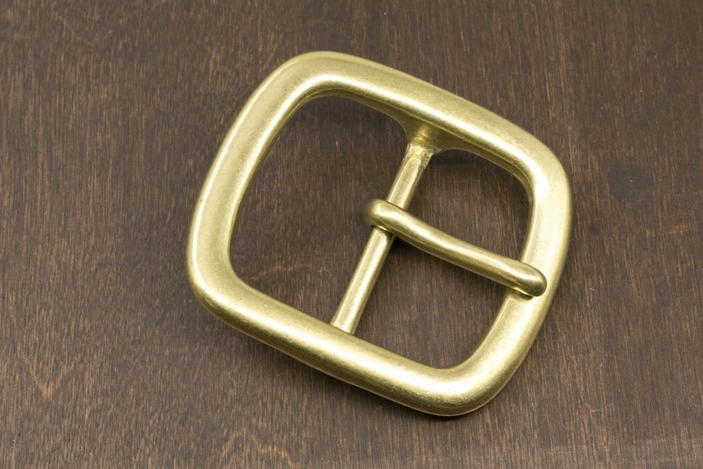 District Leather Supply Hardware Japanese Brass Center Bar Buckle 1 District Leather Supply Hardware Japanese Brass Center Bar Buckle