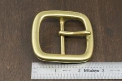 District Leather Supply Hardware Japanese Brass Center Bar Buckle
