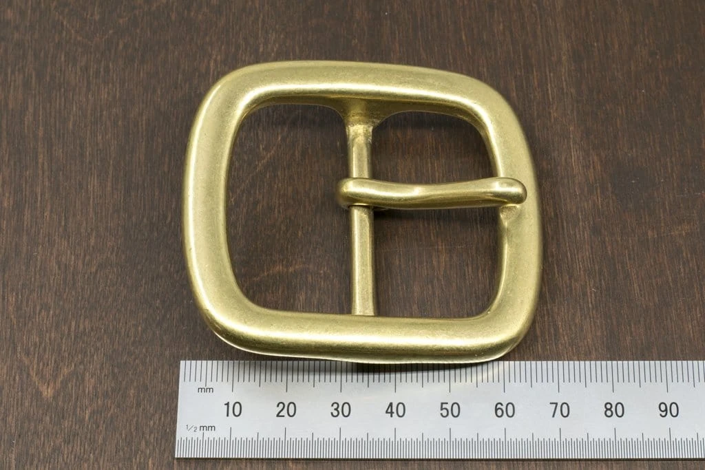 District Leather Supply Hardware Japanese Brass Center Bar Buckle 3 District Leather Supply Hardware Japanese Brass Center Bar Buckle