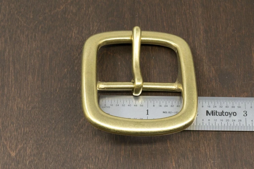 District Leather Supply Hardware Japanese Brass Center Bar Buckle 4 District Leather Supply Hardware Japanese Brass Center Bar Buckle
