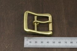 District Leather Supply Japanese Brass Center Bar Roller Buckle Best Sellers