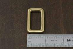 District Leather Supply Best Sellers Japanese Brass Rectangle Single Loop Slider