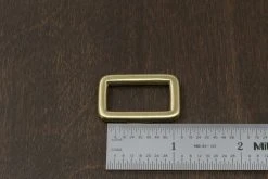 District Leather Supply Best Sellers Japanese Brass Rectangle Single Loop Slider