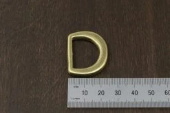 District Leather Supply Japanese Brass D-Ring (Wide)