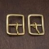 District Leather Supply Japanese Brass Center Bar Buckle Best Sellers