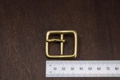 District Leather Supply Japanese Brass Center Bar Buckle Best Sellers