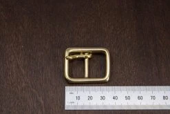 District Leather Supply Japanese Brass Center Bar Buckle Best Sellers
