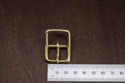 District Leather Supply Japanese Brass Center Bar Buckle Best Sellers