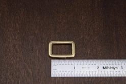District Leather Supply Best Sellers Japanese Brass Rectangle Single Loop Slider