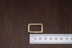 District Leather Supply Best Sellers Japanese Brass Rectangle Single Loop Slider