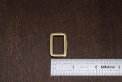 District Leather Supply Best Sellers Japanese Brass Rectangle Single Loop Slider