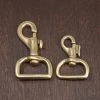 District Leather Supply Hardware Japanese Brass Swivel Bolt Snap