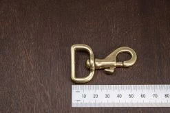 District Leather Supply Hardware Japanese Brass Swivel Bolt Snap