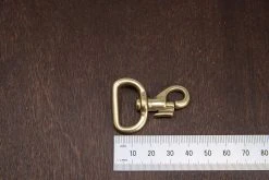 District Leather Supply Hardware Japanese Brass Swivel Bolt Snap