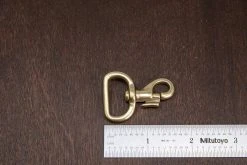 District Leather Supply Hardware Japanese Brass Swivel Bolt Snap