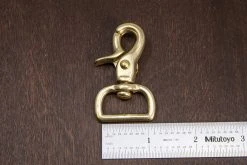 District Leather Supply Hardware Japanese Brass Swivel Snap Trigger Clip