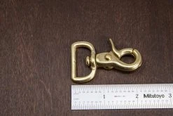 District Leather Supply Hardware Japanese Brass Swivel Snap Trigger Clip