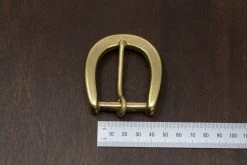 District Leather Supply Japanese Brass Heel Bar Buckle (Chunky) Hardware