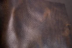 Leather Conceria La Perla Azzurra Missouri, Dark Brown